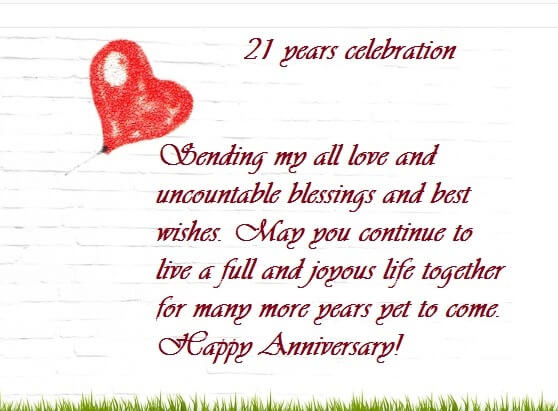 21St Wedding Anniversary Quotes
 Happy 21st Marriage Anniversary Wishes Quotes
