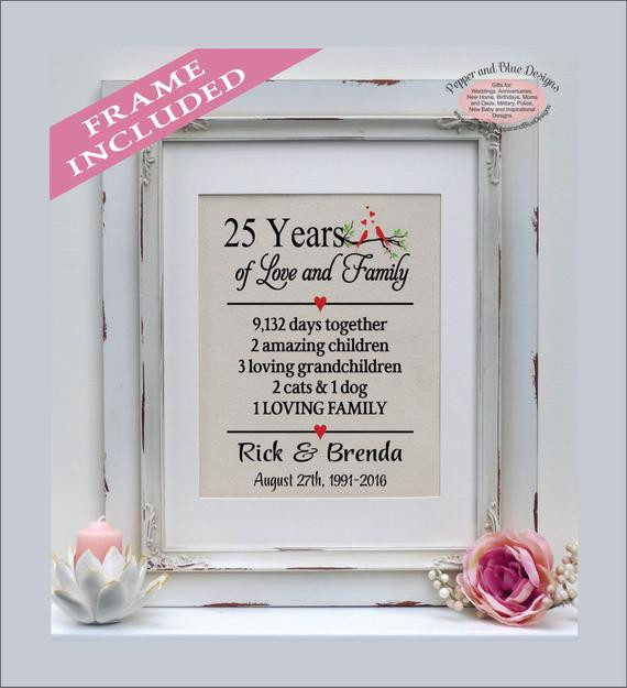 25 Year Anniversary Gift Ideas For Her
 25th anniversary t 25 years 25 year anniversary