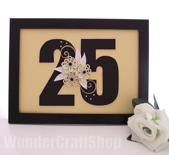 25 Year Anniversary Gift Ideas For Her
 25th birthday t for her 25 year anniversary number 25