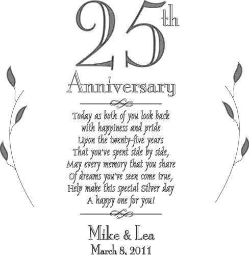 25Th Anniversary Quotes
 25th Wedding Anniversary Quotes Happy QuotesGram