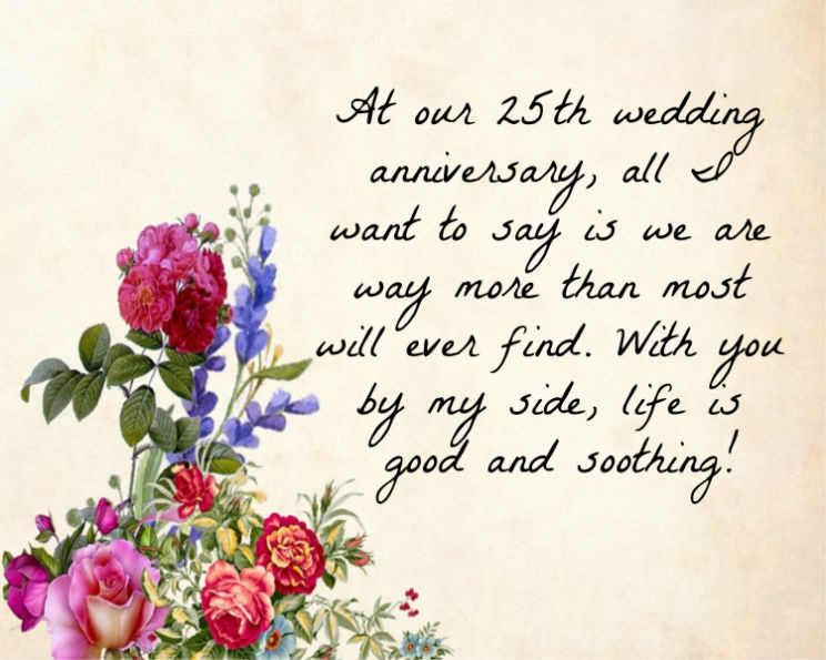 25Th Anniversary Quotes For Husband
 Best Wedding Anniversary Wishes For Husband Quotes