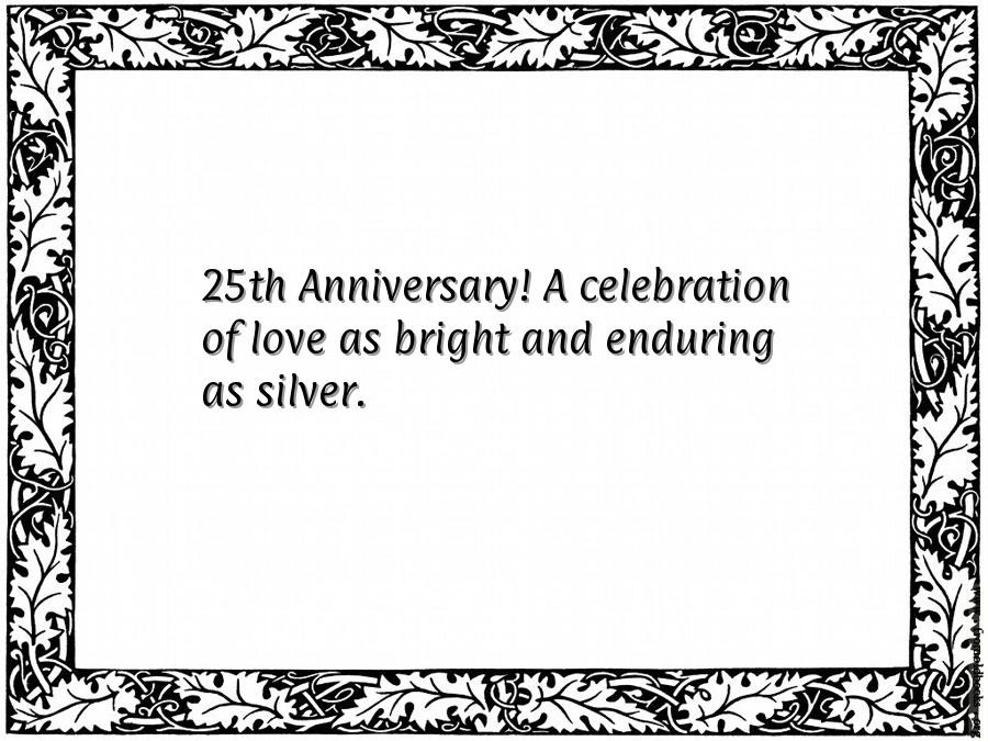 25Th Anniversary Quotes
 25th Wedding Anniversary Quotes Funny QuotesGram