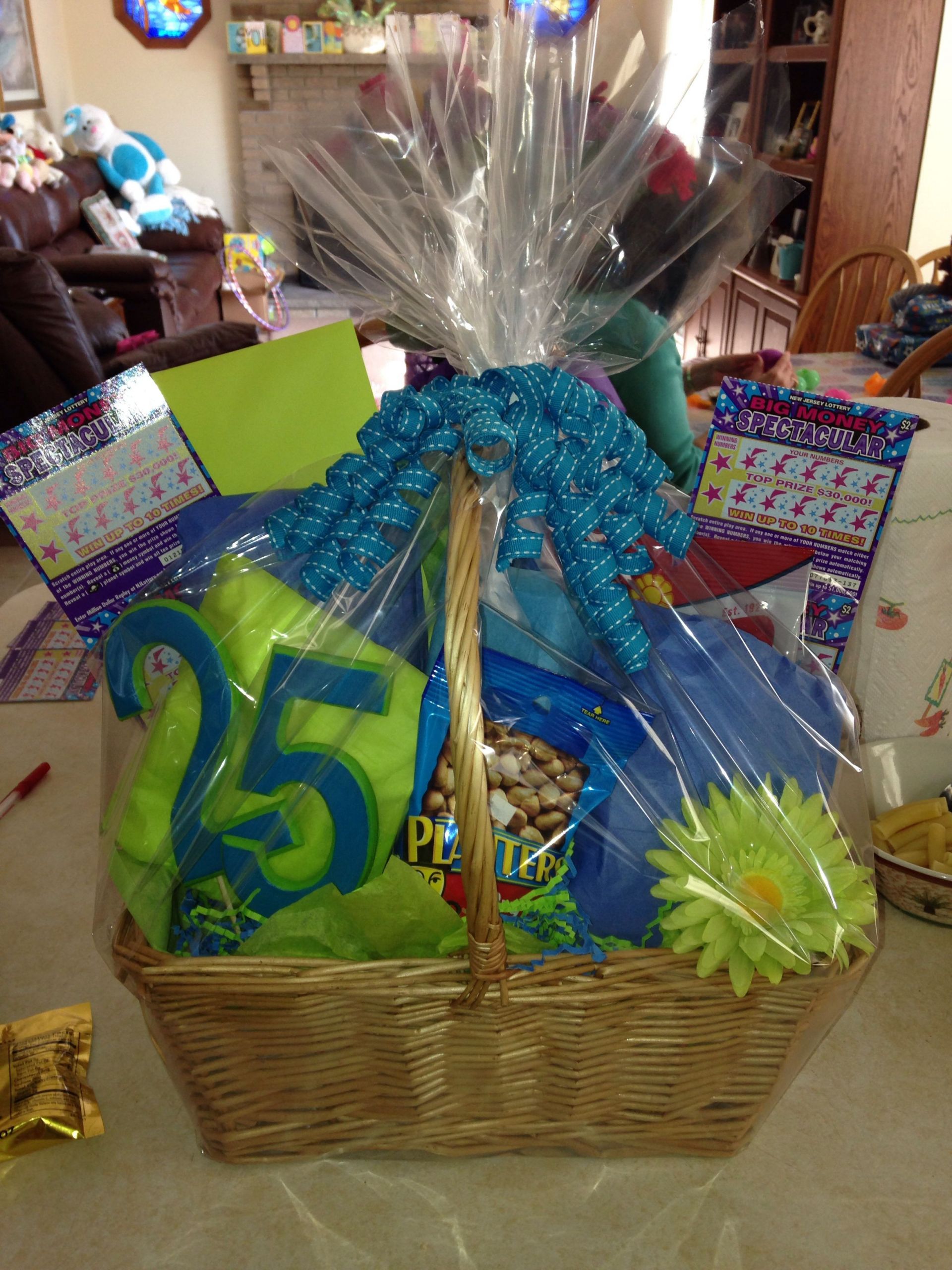 25Th Birthday Gift Ideas
 25th birthday basket DIY