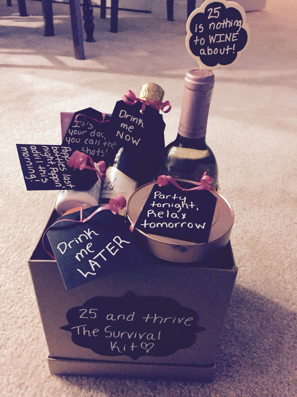 25Th Birthday Gift Ideas
 25th Birthday Gift Basket Gifts Galore