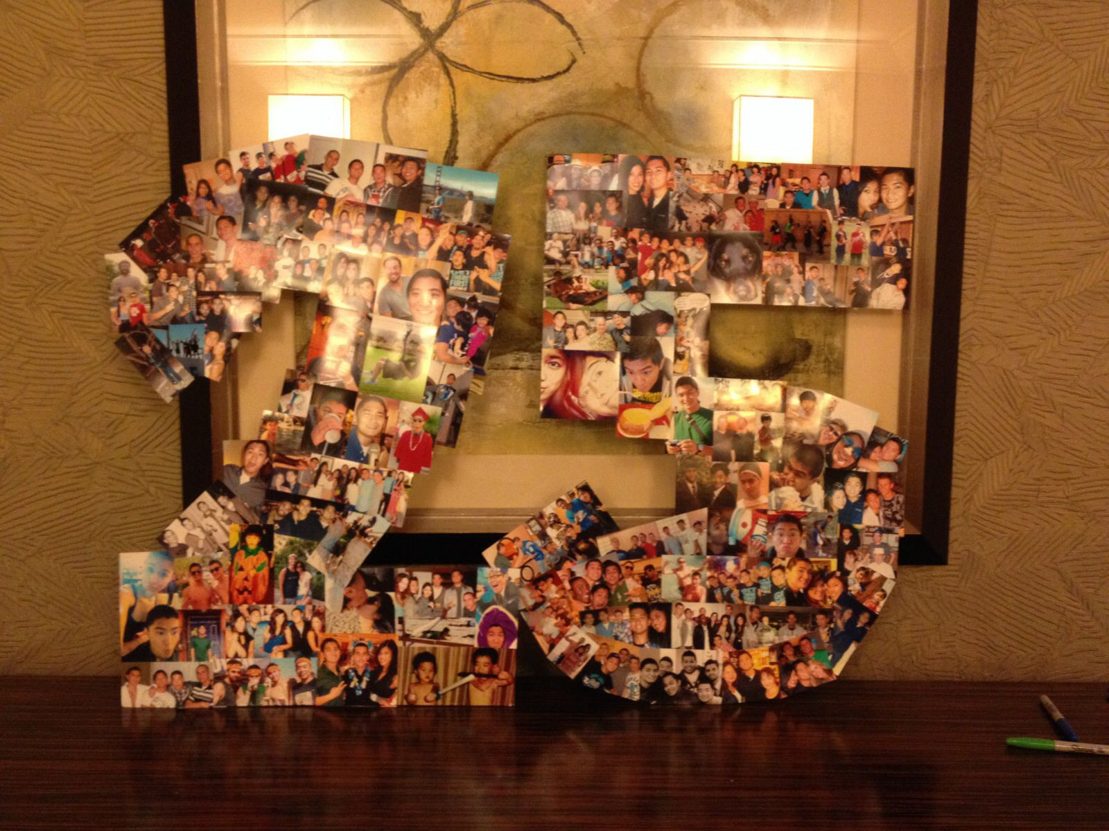 25Th Birthday Gift Ideas
 A 25 picture collage for the boyfriends 25th birthday