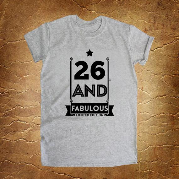 26Th Birthday Gift Ideas For Her
 26th birthday t 26 and FABULOUS 1990 26th by RoseeWebStore