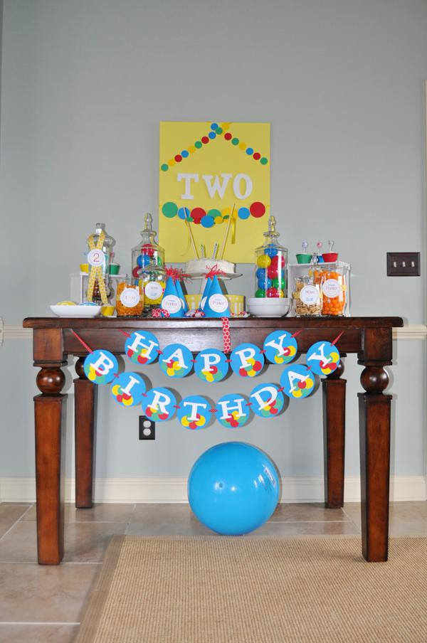 2nd Birthday Decorations
 Kara s Party Ideas Ball Toy Circle Themed Boy 2nd Birthday