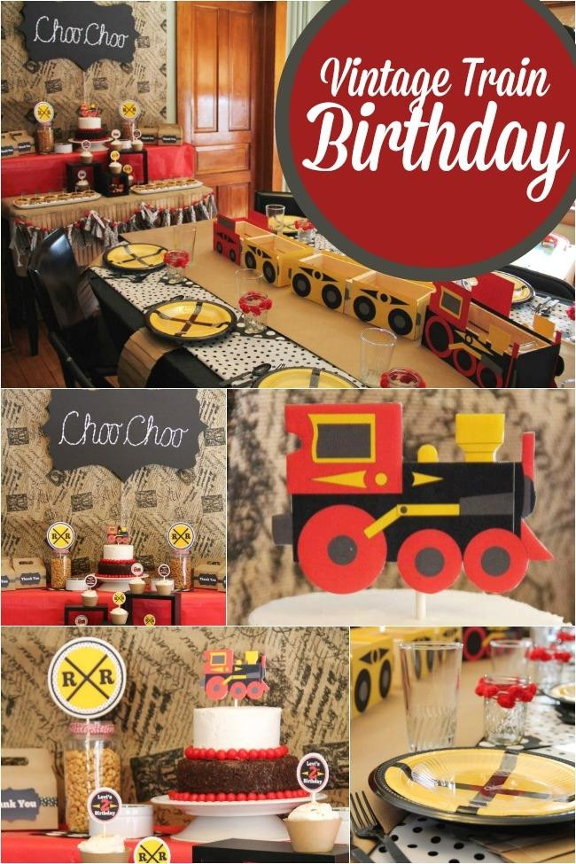 2Nd Birthday Party Ideas For Boys
 A Choo Choo Train Themed Boy s 2nd Birthday Party