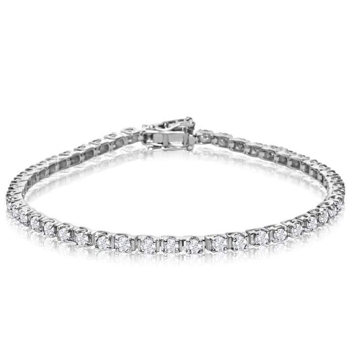 3 Carat Tennis Bracelet
 10k white gold 3 carat diamond tennis bracelet – Tic 2 Toc