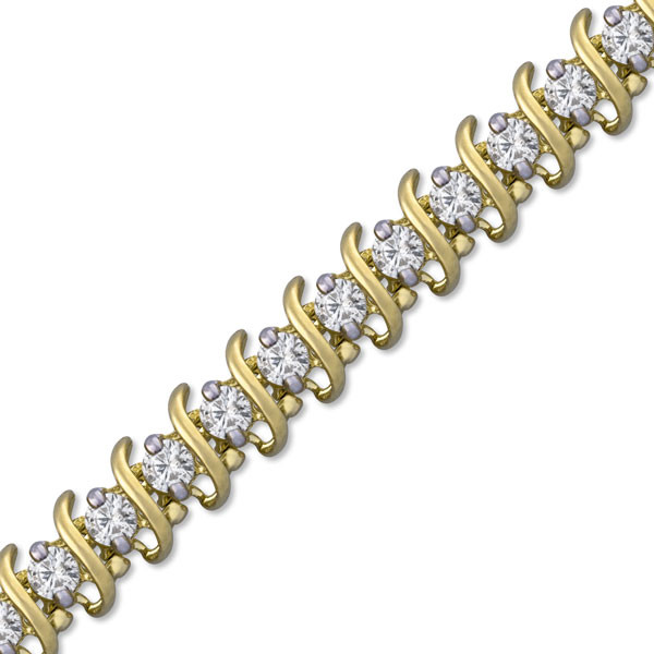 3 Carat Tennis Bracelet
 3 Carat Diamond Tennis Bracelet in 10k Gold