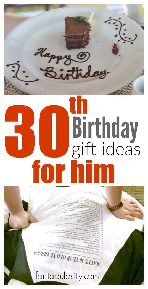 30Th Anniversary Gift Ideas For Husband
 30th Birthday Gift Ideas for Him