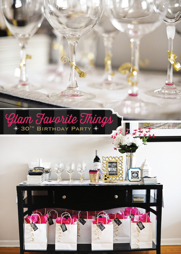 30th Birthday Decorations For Her
 Glam Favorite Things Party 30th Birthday Hostess with