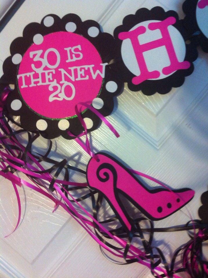 30th Birthday Decorations For Her
 30th Birthday Decorations Personalization Available