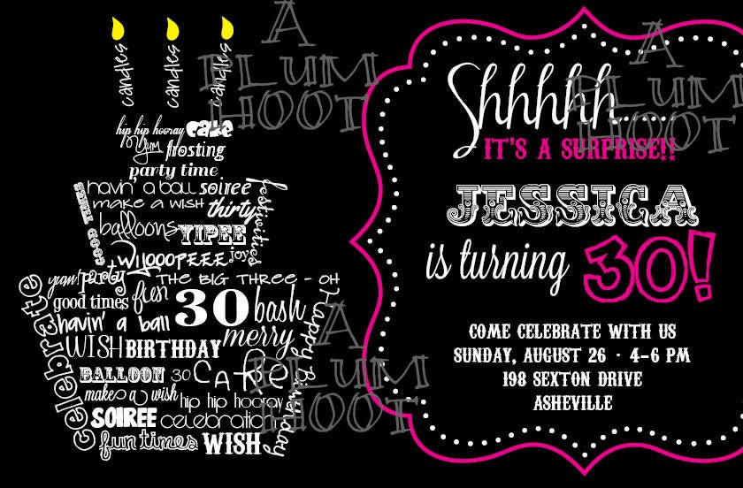 30th Birthday Invitations
 40th Birthday Ideas 30th Birthday Invitations Templates