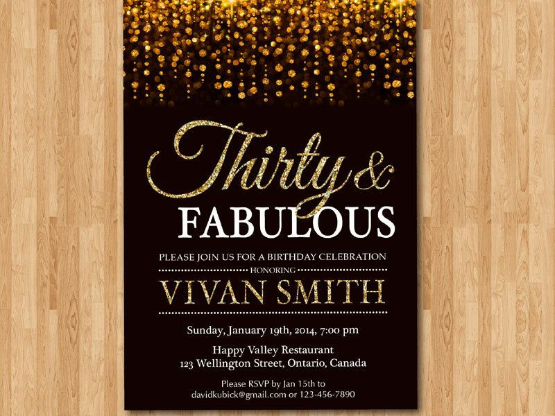 30th Birthday Invitations
 30th birthday invitation for women Thirty and by arthomer