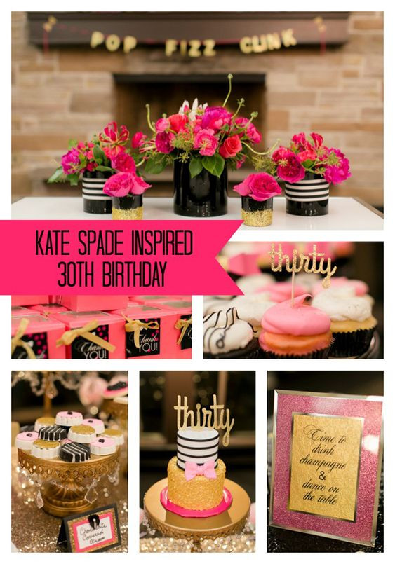 30th Birthday Party Themes
 Kate Spade Themed 30th Birthday Party Verjaardag 30ste