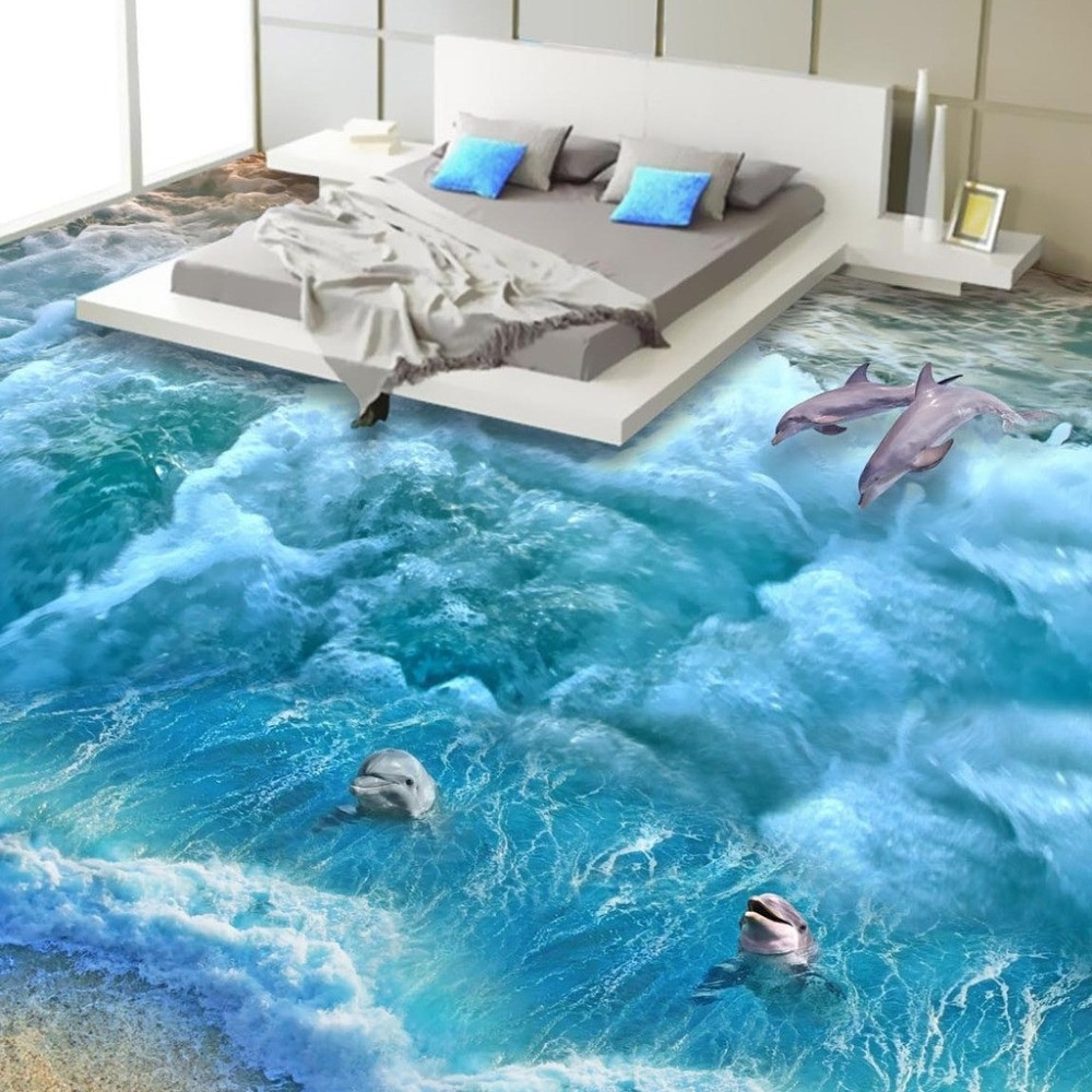 3D Bathroom Floor Designs
 Aliexpress Buy Floor wallpaper 3d Fashionable