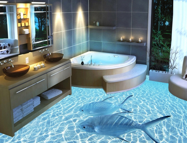 3D Bathroom Floor Designs
 Awesome Bathroom 3D Floor Designs