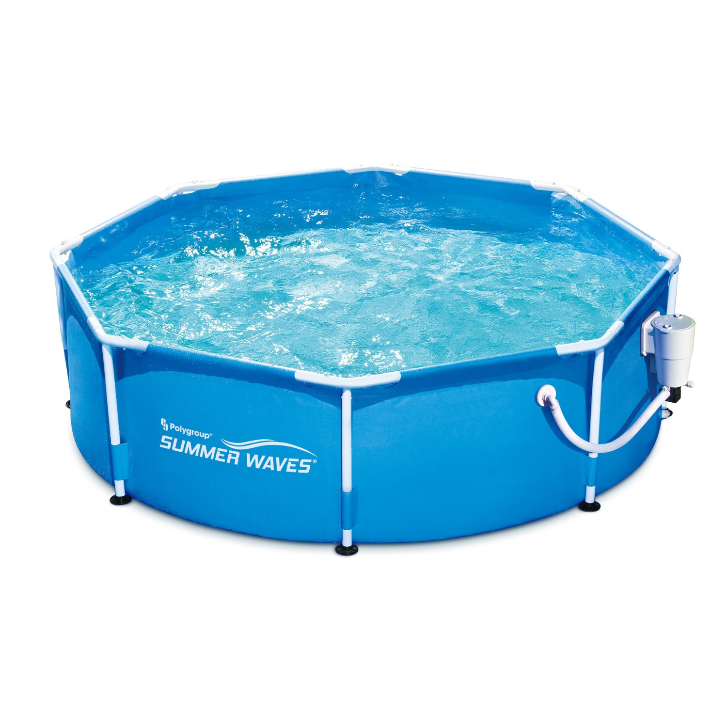 4 Ft Above Ground Pool
 Summer Waves 8 Ft Metal Frame Ground Pool with