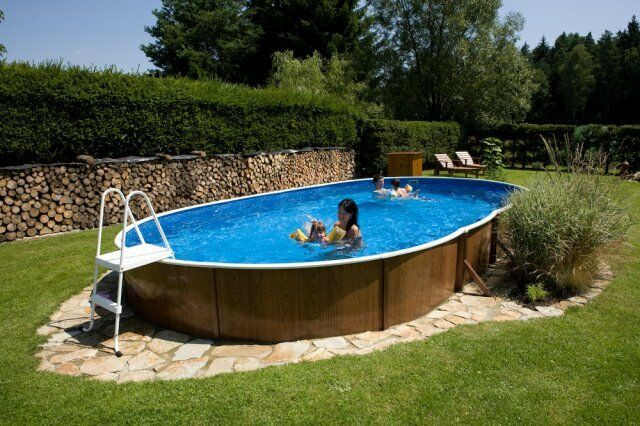 4 Ft Above Ground Pool
 Ground Swimming Pool Kit 24x12ft Oval