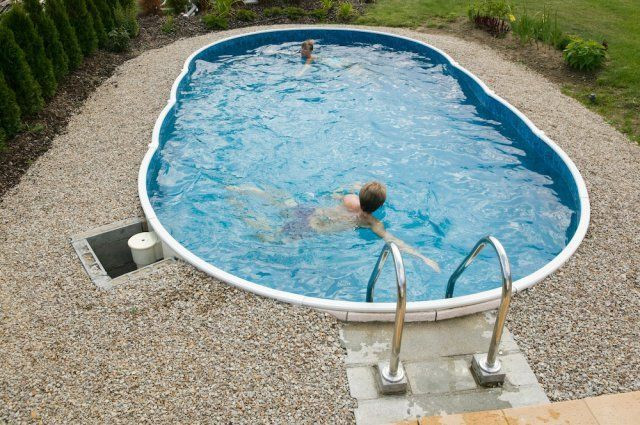 4 Ft Above Ground Pool
 Ground Swimming Pool Kit 30x15ft Oval