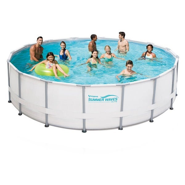4 Ft Above Ground Pool
 Shop 15 ft Round 48 inch Deep Metal Frame Swimming Pool
