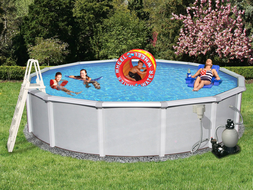 4 Ft Above Ground Pool
 Amazon Blue Wave Belize 18 Feet Round 52 Inch Deep 6