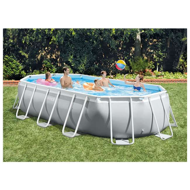 4 Ft Above Ground Pool
 Intex 16 5 x 4 Foot Prism Frame Oval Ground Swimming