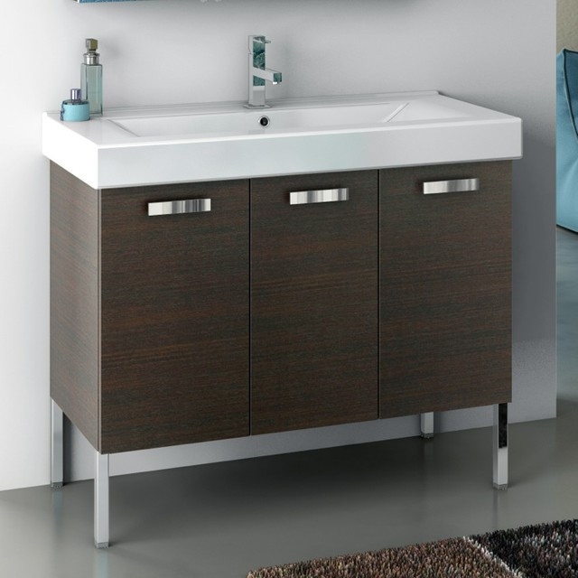 40 Inch Bathroom Vanity
 40 Inch Vanity Cabinet With Fitted Sink Contemporary