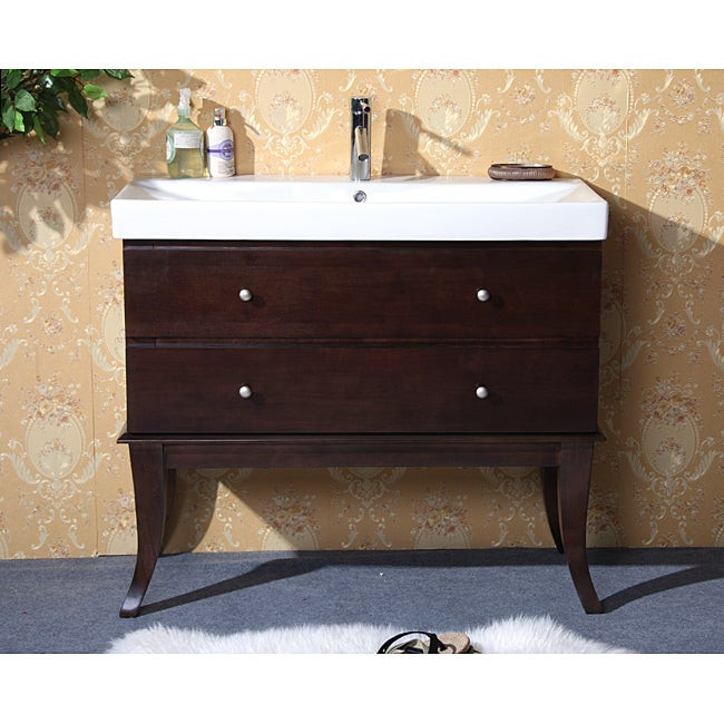 40 Inch Bathroom Vanity
 Ceramic Top 40 inch Single sink Bathroom Vanity
