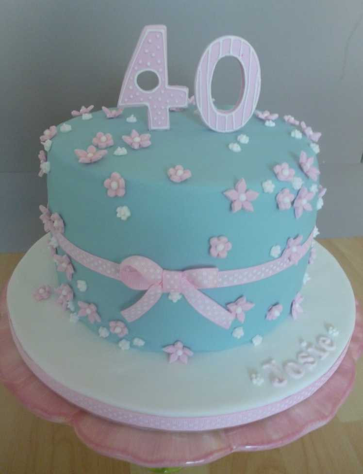 40th Birthday Cakes For Her
 The Papoose Mamoose 40th Birthday Cake Gluten Free