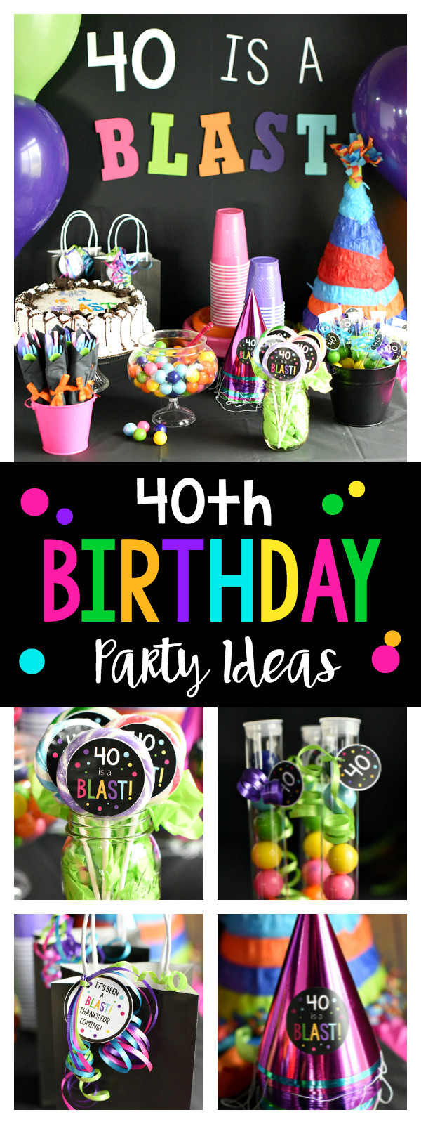 40Th Birthday Party Theme Ideas
 40th Birthday Party 40 is a Blast – Fun Squared