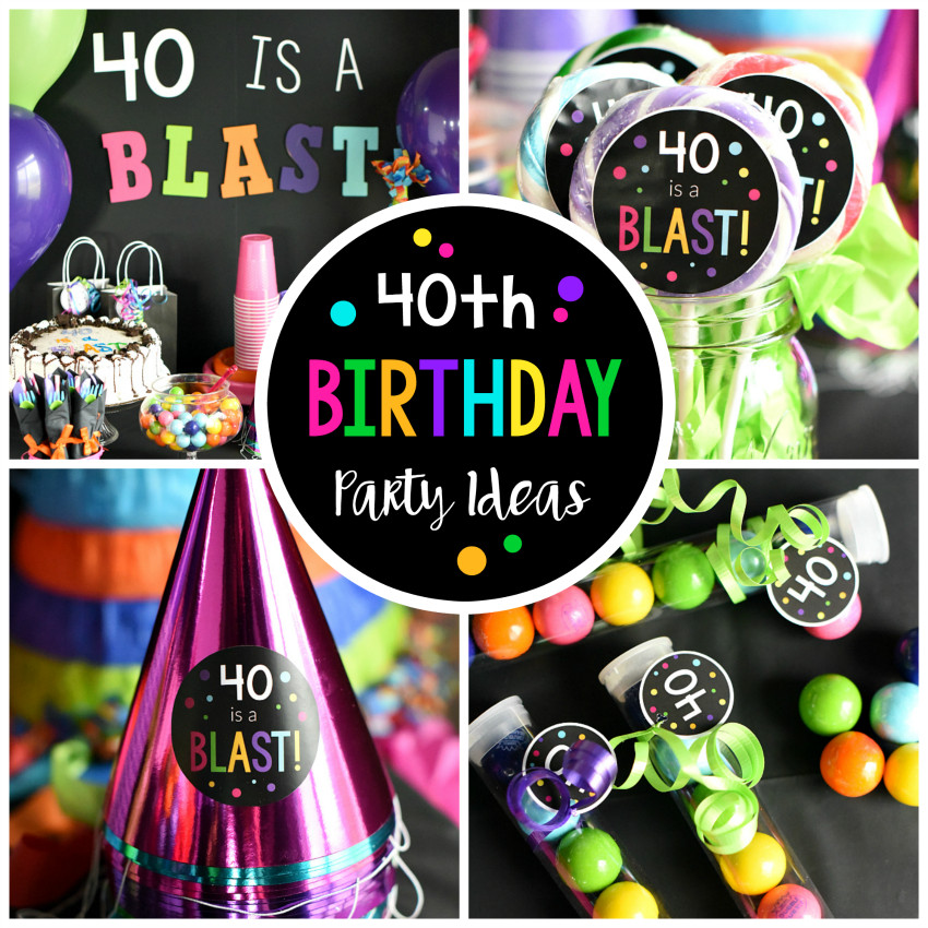 40Th Birthday Party Theme Ideas
 40th Birthday Party Throw a 40 Is a Blast Party