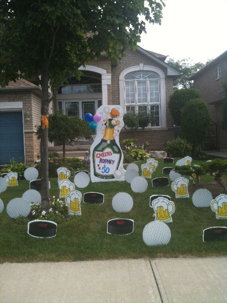 40th Birthday Yard Decorations
 Birthday Yard Signs Lawn Greetings