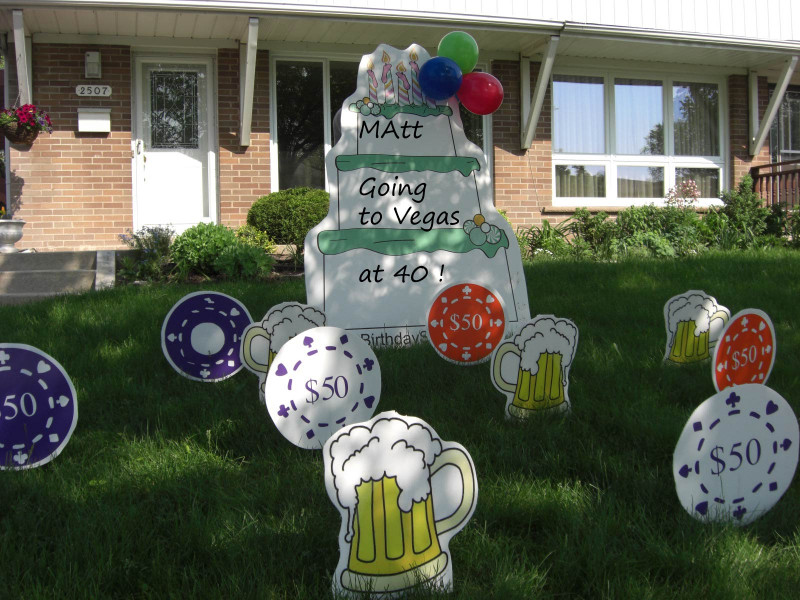 40th Birthday Yard Decorations
 40th Birthday Ideas 40th Birthday Yard Sign Ideas