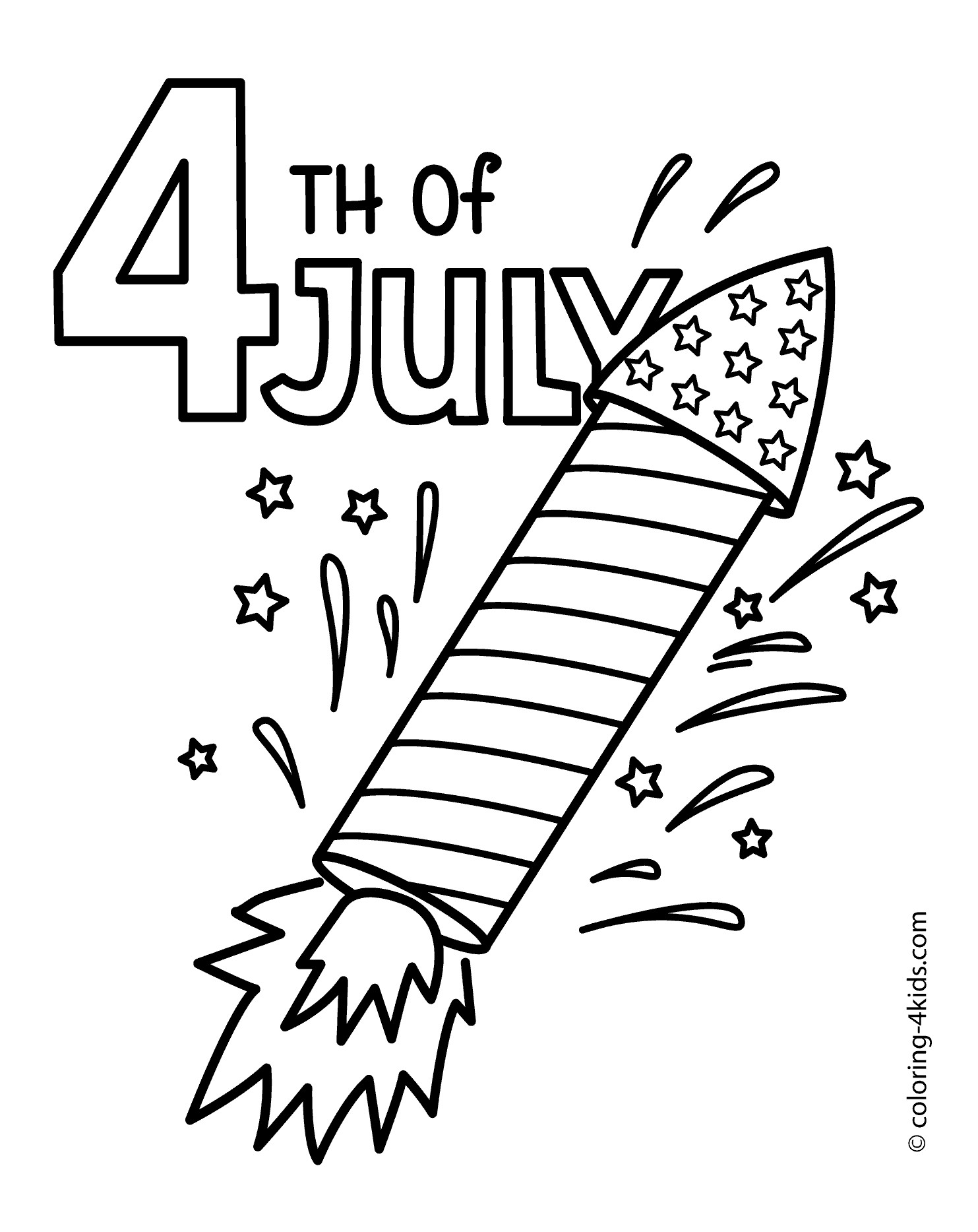 4Th Of July Coloring Pages Printable
 Independence Day Drawing at GetDrawings