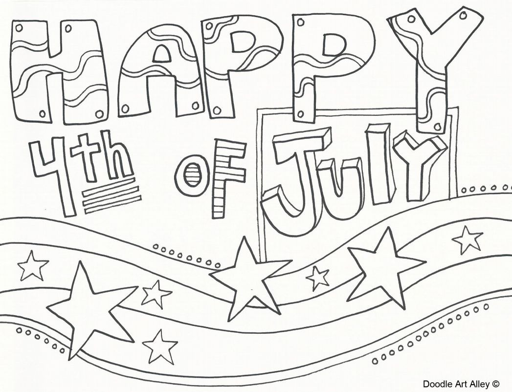 4Th Of July Coloring Pages Printable
 Free Printable 4th of July Coloring Pages
