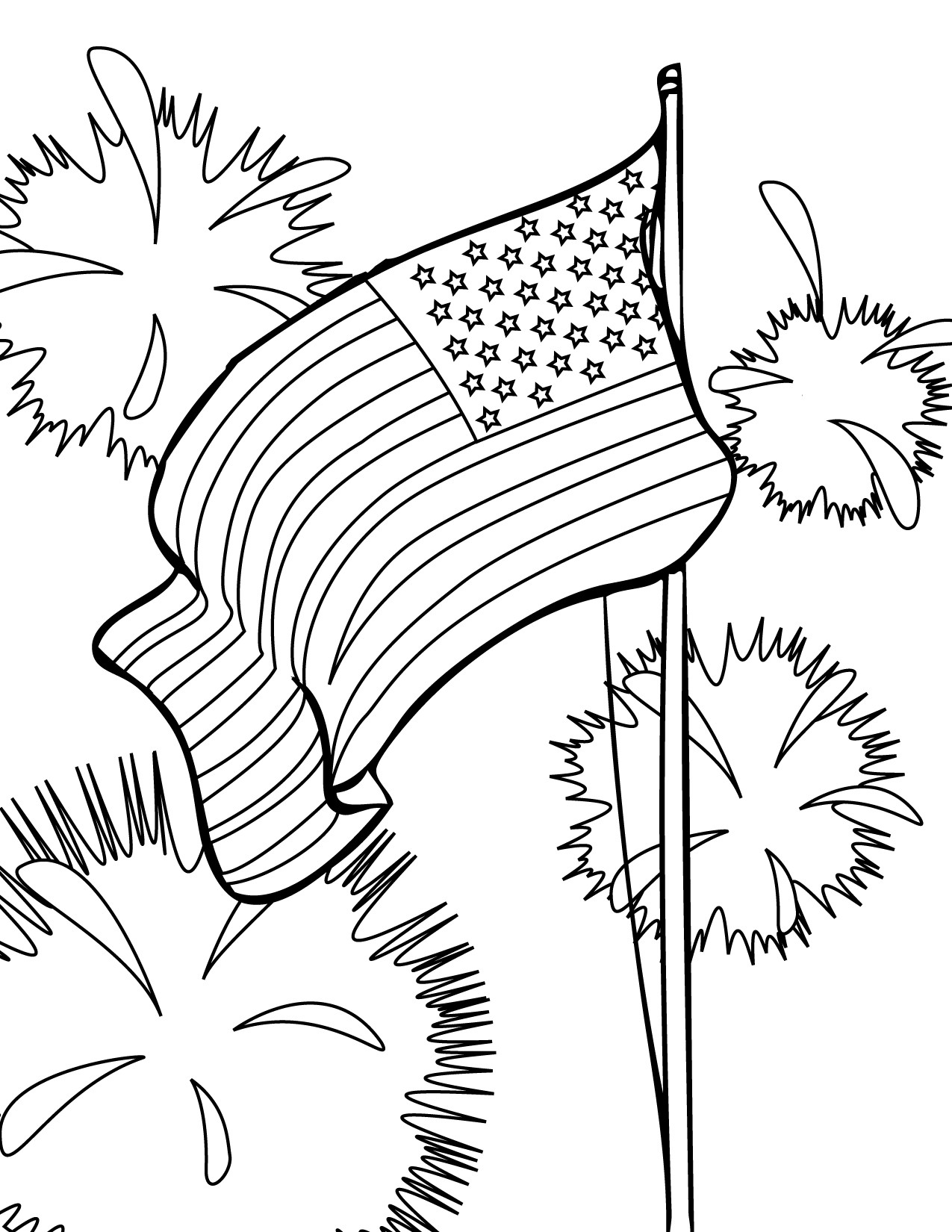 4Th Of July Coloring Pages Printable
 Fourth of July Coloring Pages part III
