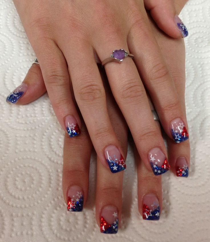 4th Of July Gel Nail Designs
 6291 best Funky French Tip Nails images on Pinterest