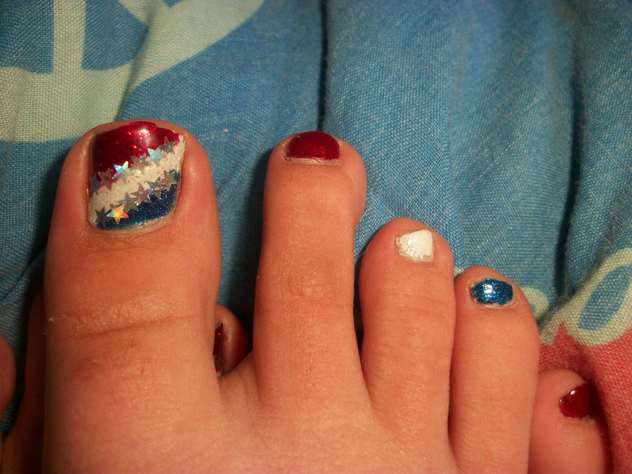 4th Of July Toe Nail Designs
 Fourth July Toe Nails by QueenAlice Awesome on DeviantArt