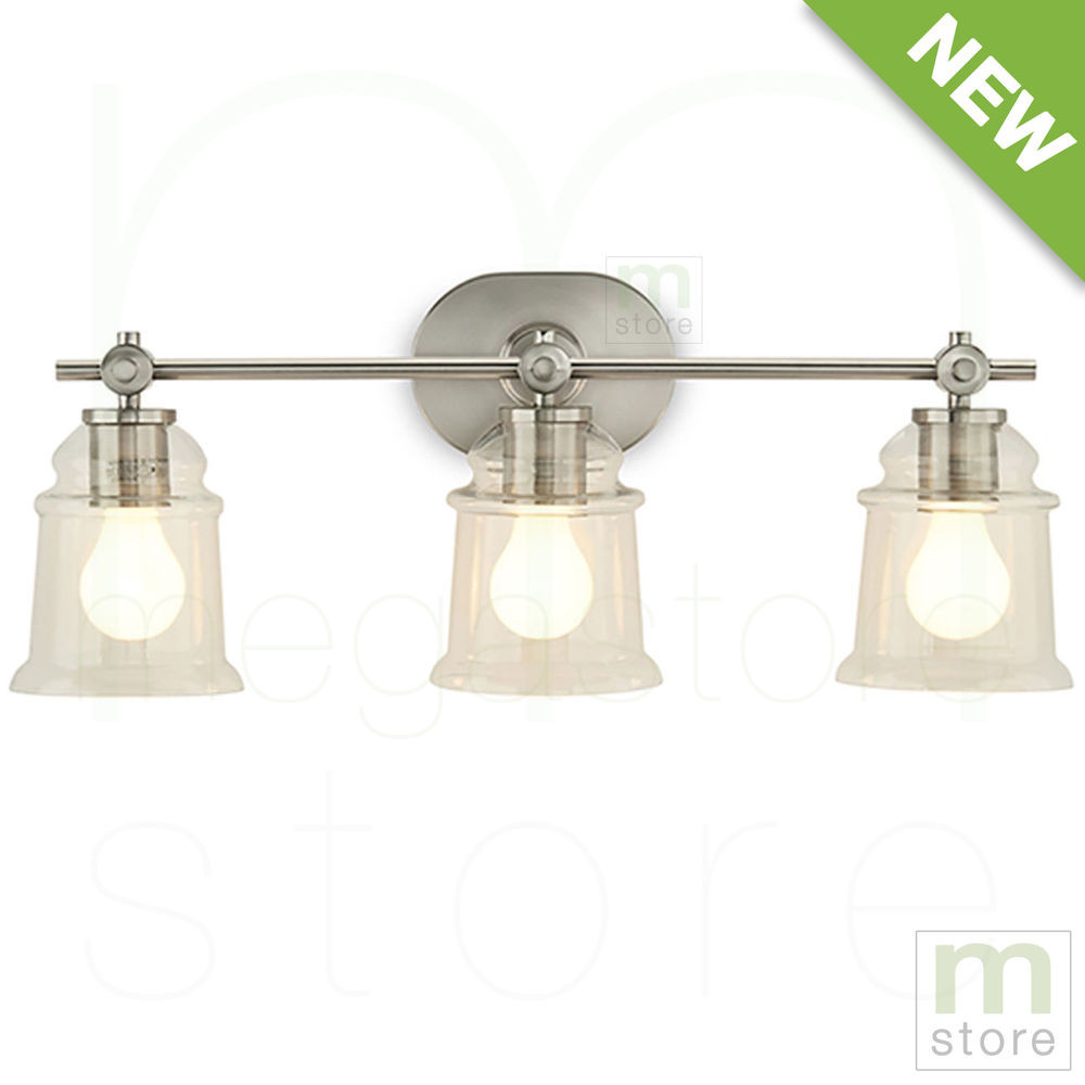 5 Light Bathroom Vanity Light
 Bathroom Vanity 3 Light Fixture Brushed Nickel Bell Wall