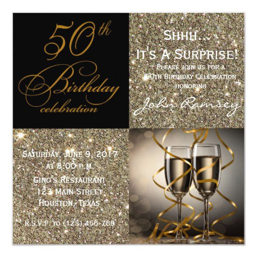 50 Birthday Party Invitations
 Surprise 50th Birthday Party Invitations