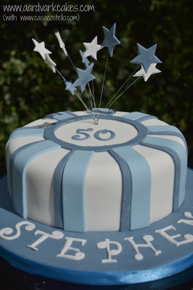 50th Birthday Cakes For Men
 Men s Blue 50th Birthday Cake BakeoftheWeek Casa Costello