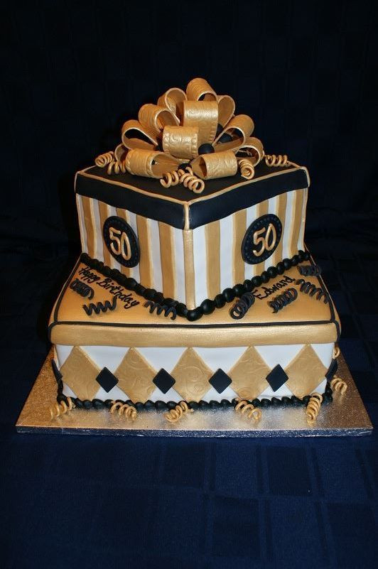 50th Birthday Cakes For Men
 50th Gold anniversary could also be used for a