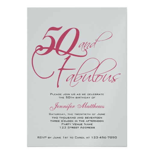 50th Birthday Invitation Templates Free Printable
 50th Birthday Invitations Ideas – Bagvania FREE Printable