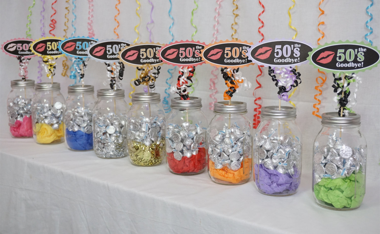 60 Birthday Decorations
 60th Birthday Decoration available in 9 Colors 60th Candy