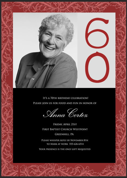 60th Birthday Invitation Wording
 60th Birthday Party Invitations – Bagvania FREE Printable