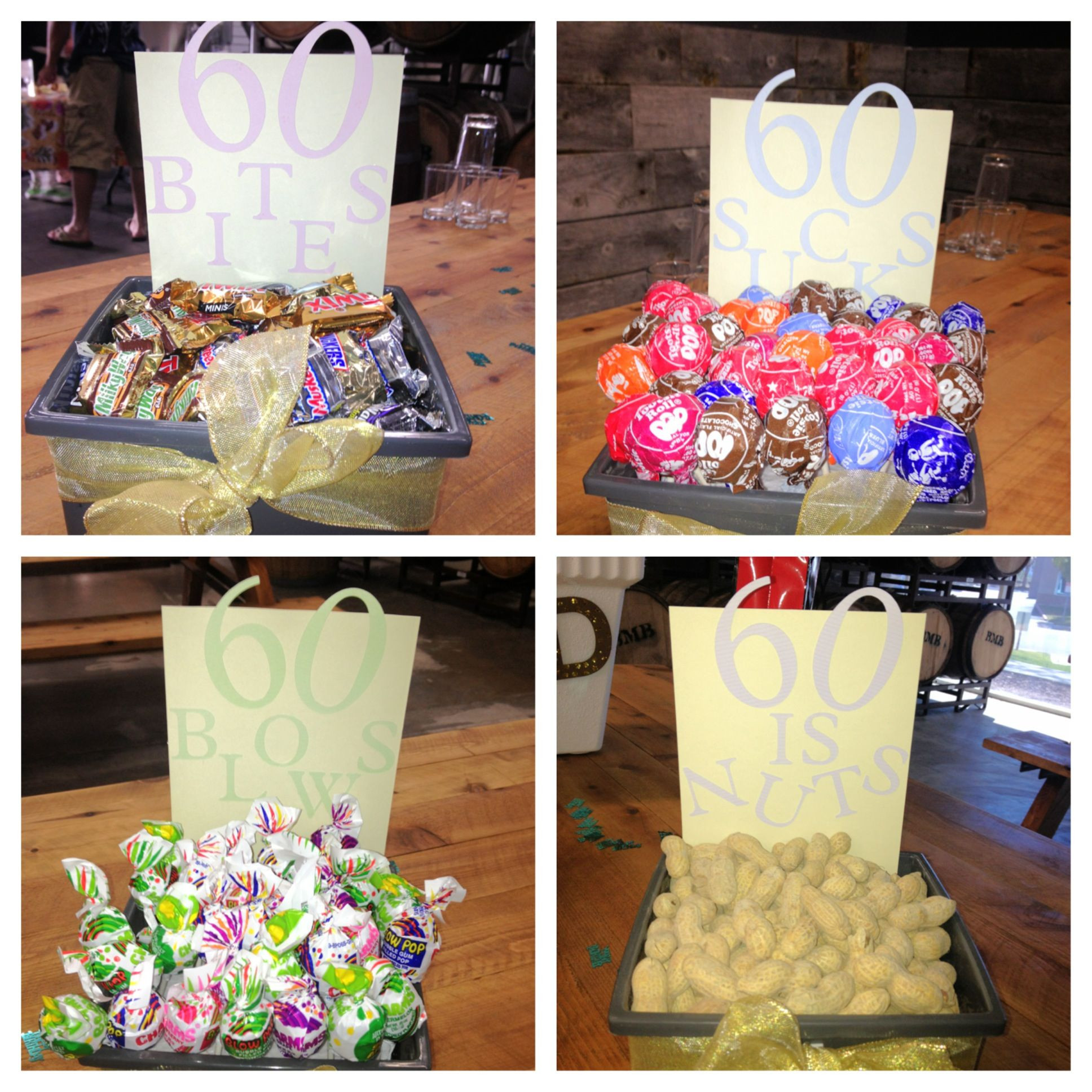 60th Birthday Party Ideas For Dad
 Centerpieces for my Dad s 60th surprise party I bined