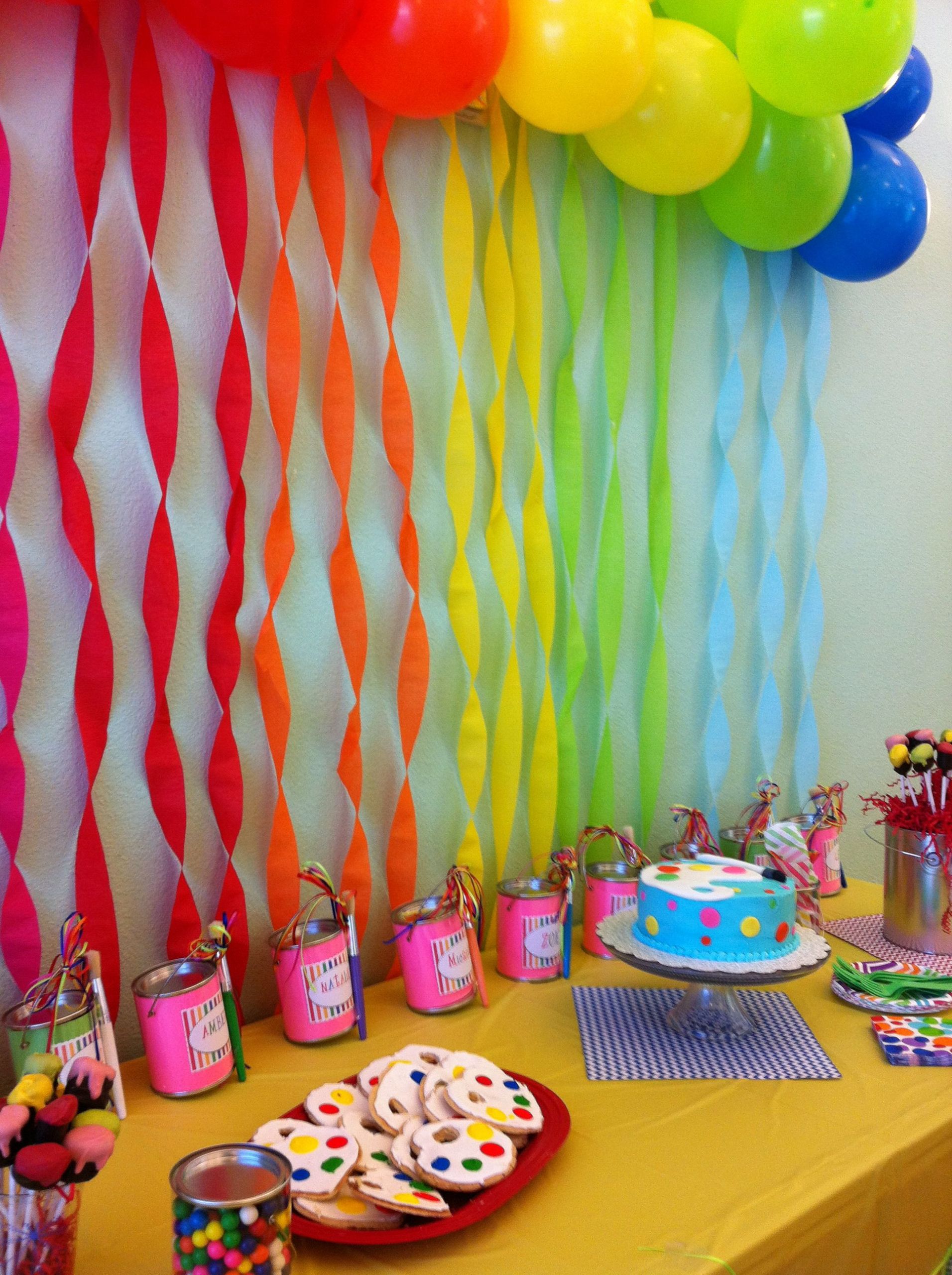 8 Year Old Birthday Party Ideas
 8 year old girl birthday art party in 2019
