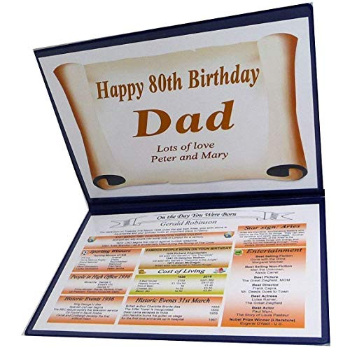 80Th Birthday Gift Ideas
 80th Birthday Gifts For Dad Amazon